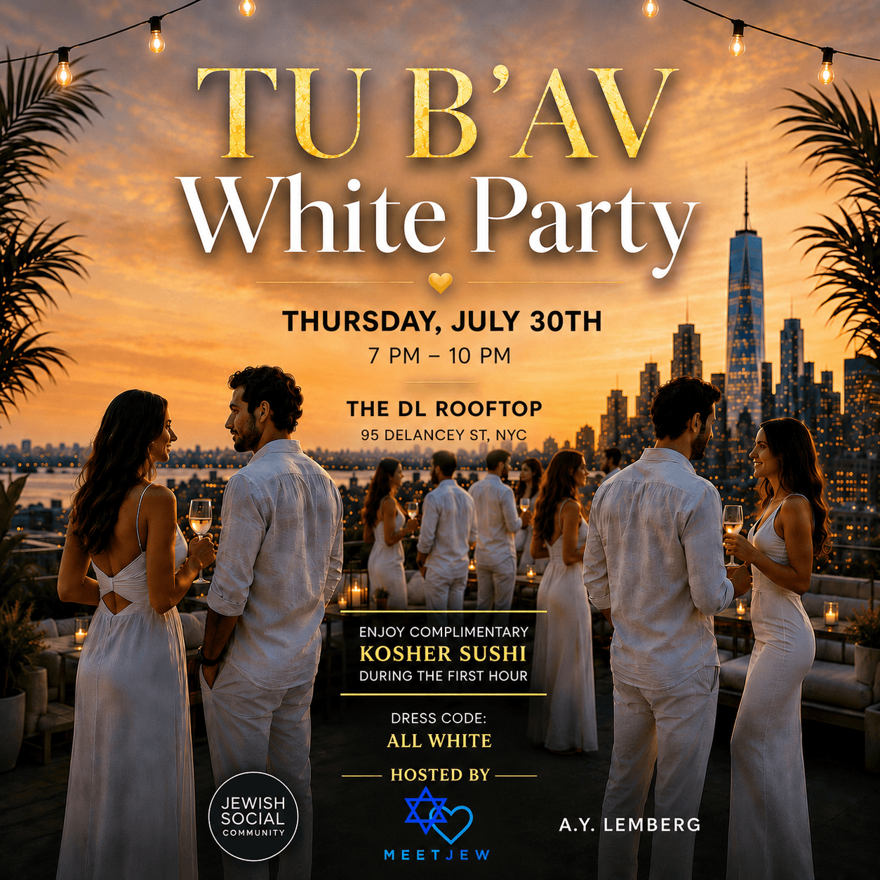 Tu B’ Av White Party